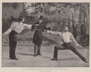 Typen van Zwaardvechten, VI, het Moderne Duel met Rapiers